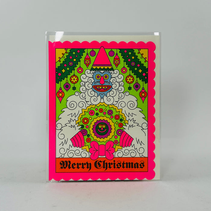 Abominable Snowman - Red Cap Card