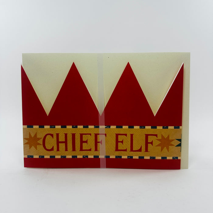 Chief Elf Party Hat - Hadley Card