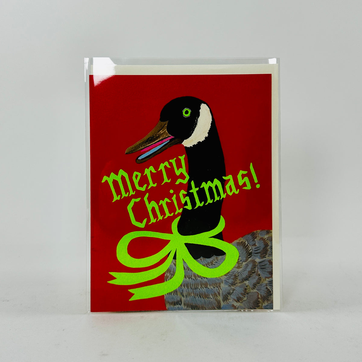 Christmas Goose - Red Cap Card