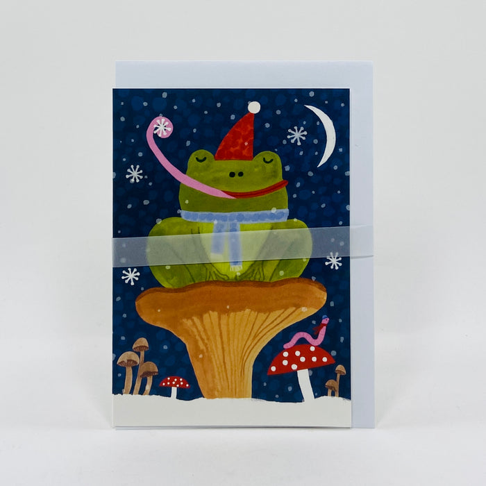 Festive Frog - Holsen Studio Card