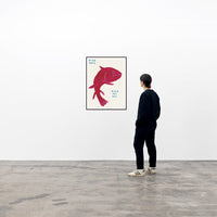 Fish Says Fuck You All - David Shrigley Poster