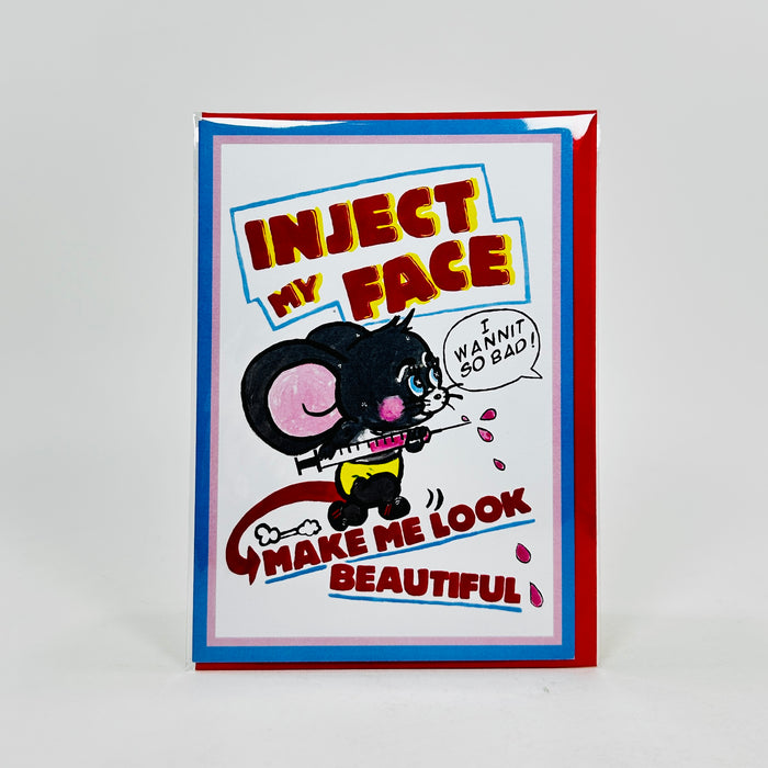 Inject My Face- Magda Archer Card