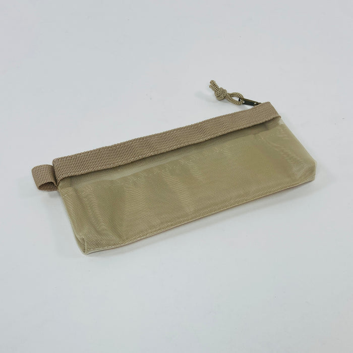 Kleid Mesh Carry Pencase Pouch - Beige