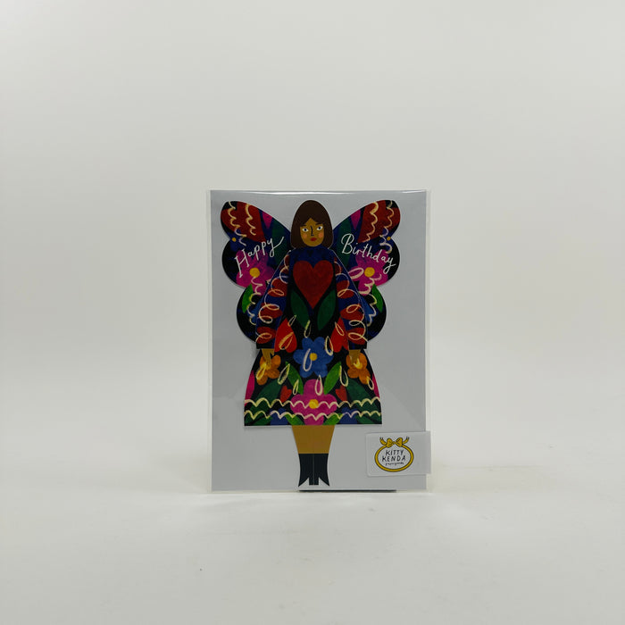 Midnight Floral Butterfly Woman - Kitty Kenda Card