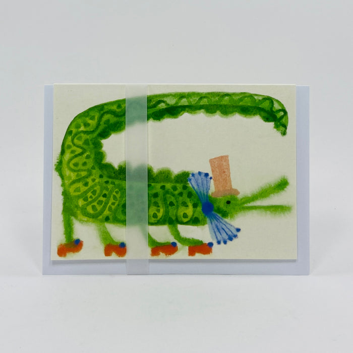 Party Crocodile - Holsen Studio Card