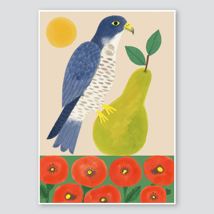 P is For Peregrine A3 Print - Holsen Studio