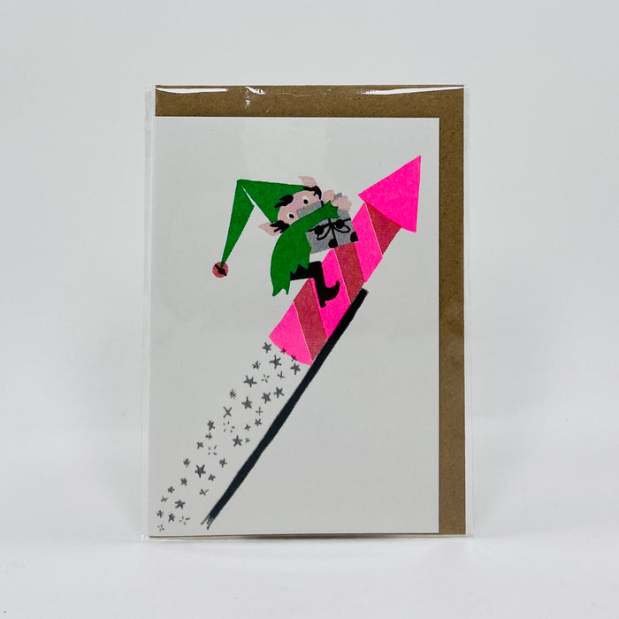 Rocket Elf - Petra Boase Card