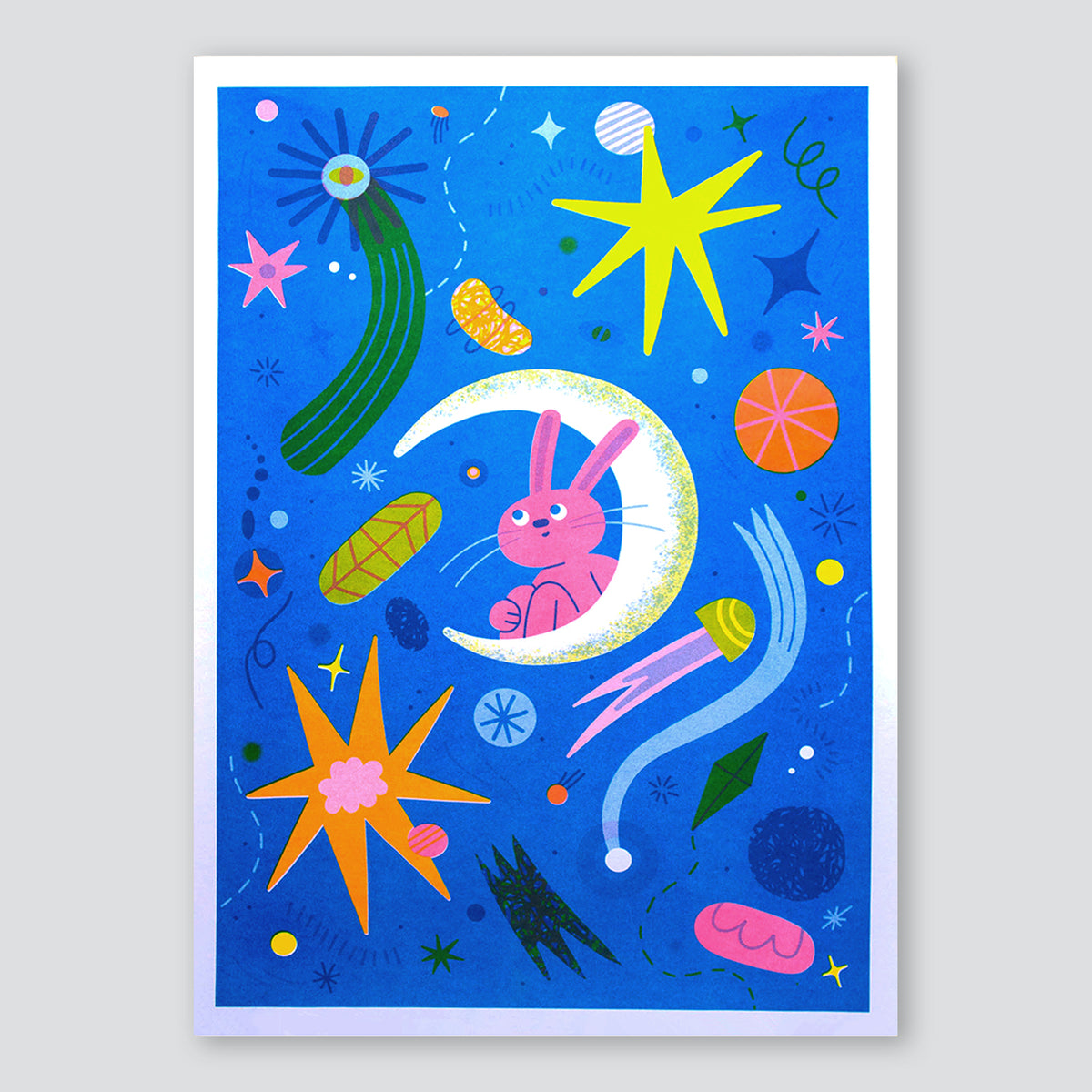 Space Bunny A3 Print - Lauren Morsley