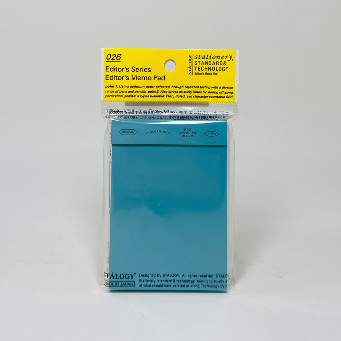 Stalogy Editor’s Memo Pad - Blue (Plain)