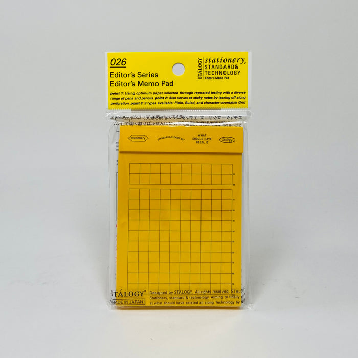 Stalogy Editor’s Memo Pad - Yellow (Square)