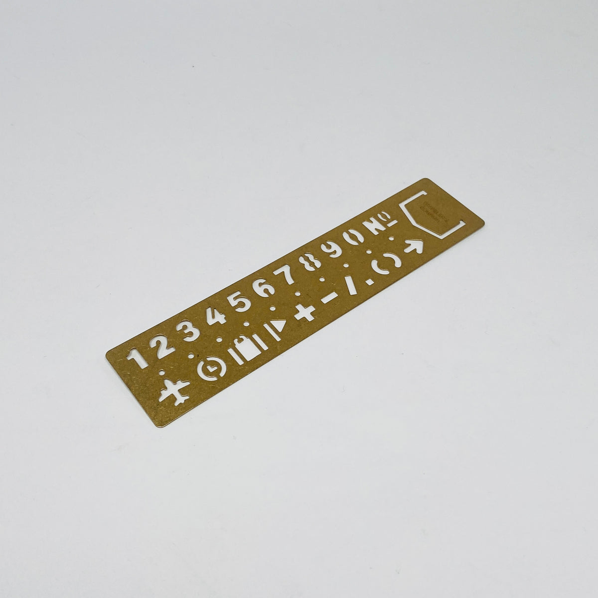 TRC Brass Number Template