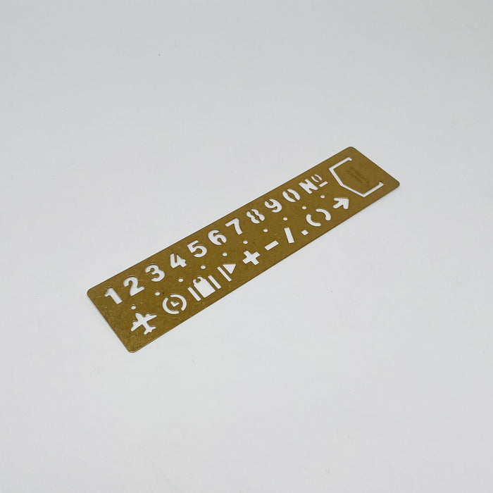 TRC Brass Number Template