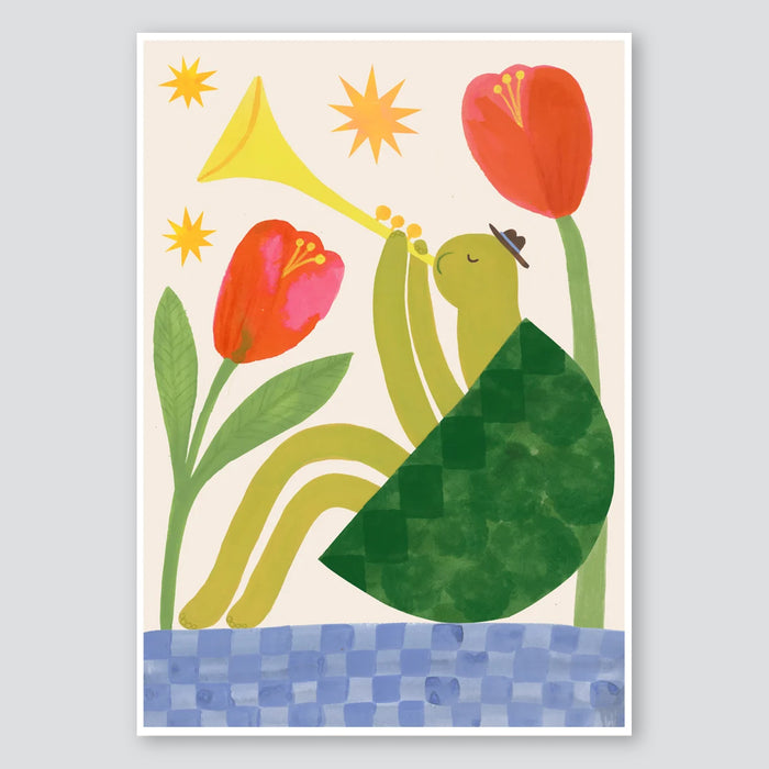 T is for Tortoise A3 Print - Holsen Studio