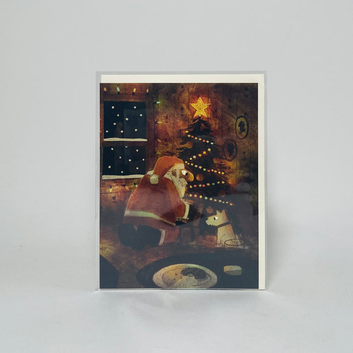 Twinkling Lights - Red Cap Card
