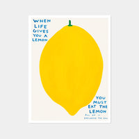 When Life Gives You A Lemon - David Shrigley Poster