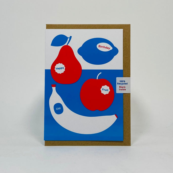 Happy Birthday Old Fruit - Crispin Finn Card