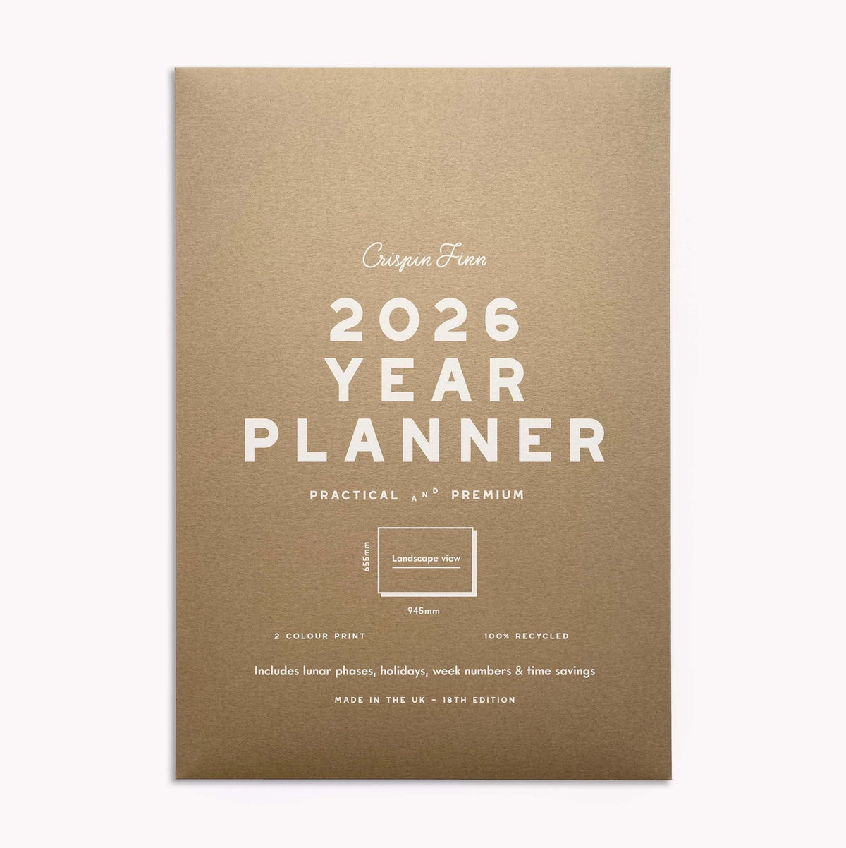 2026 Year Planner - Crispin Finn