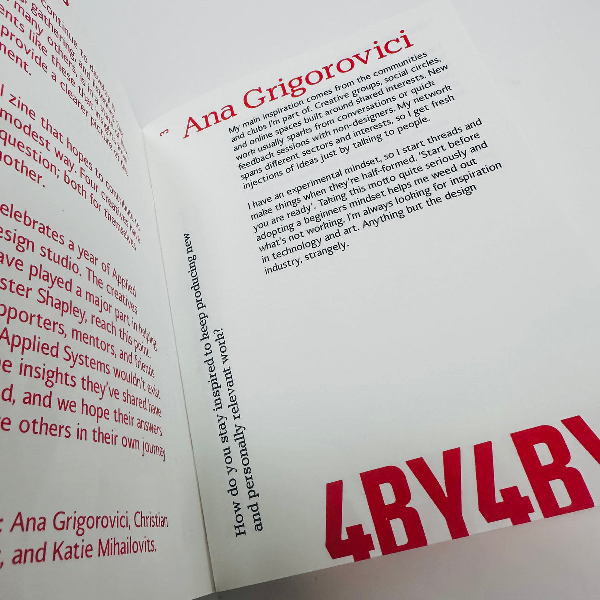 4by4 - Applied Systems Design Studio