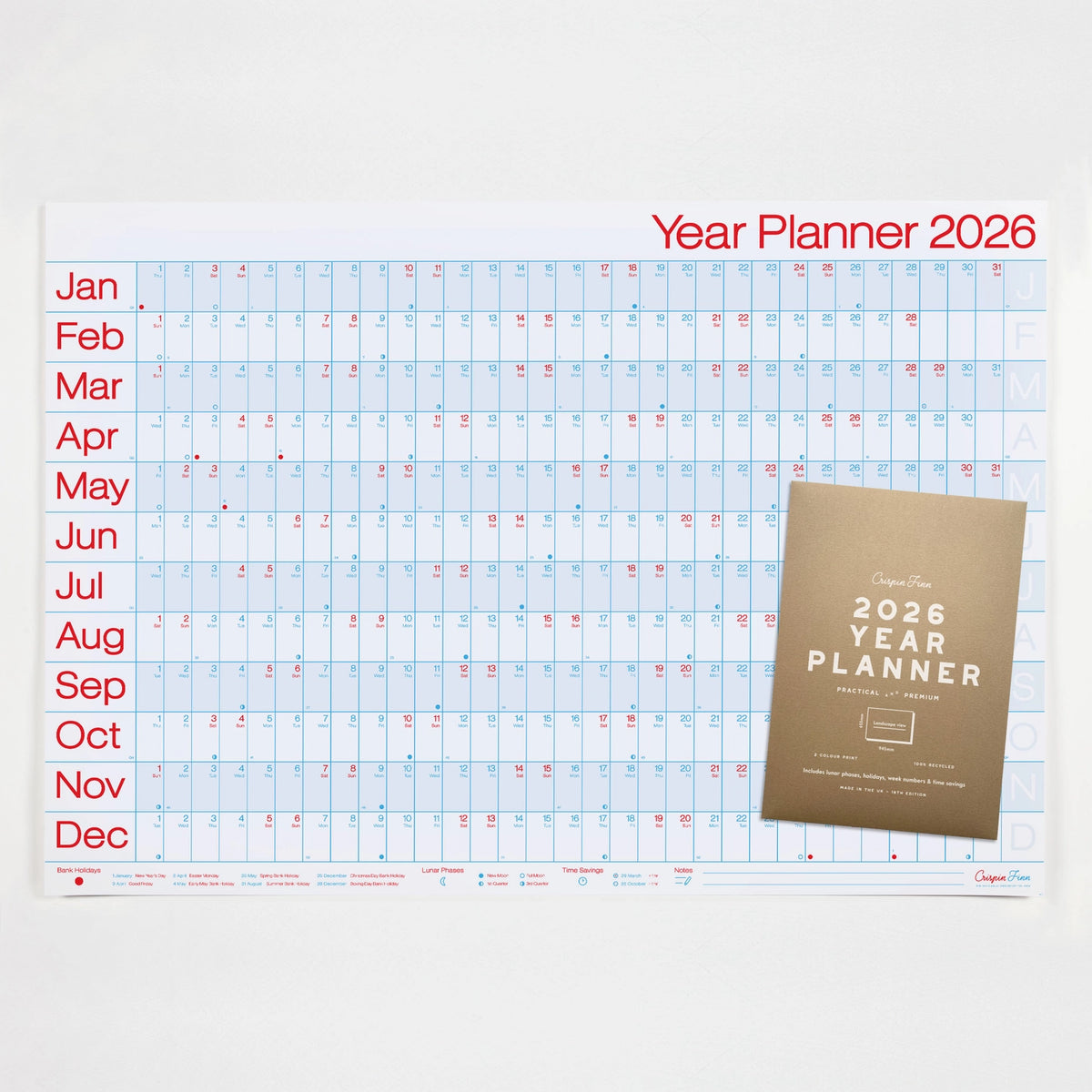 2026 Year Planner - Crispin Finn