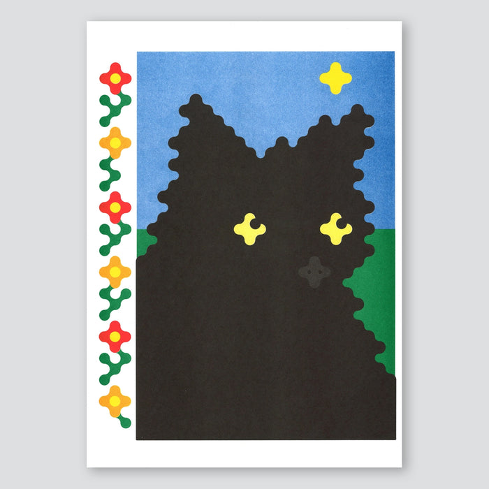Black Cat - Joe O'donnell A3 Print - KIBLIND Atelier