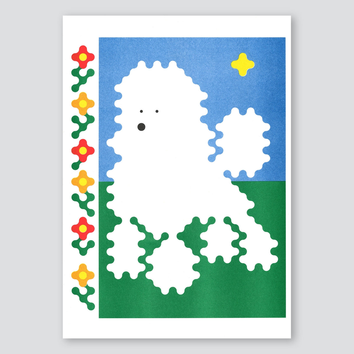 Poodle - Joe O'donnell A3 Print - KIBLIND Atelier