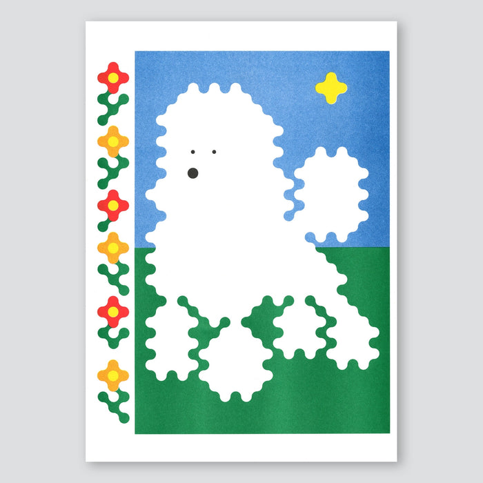 Poodle - Joe O'donnell A3 Print - KIBLIND Atelier