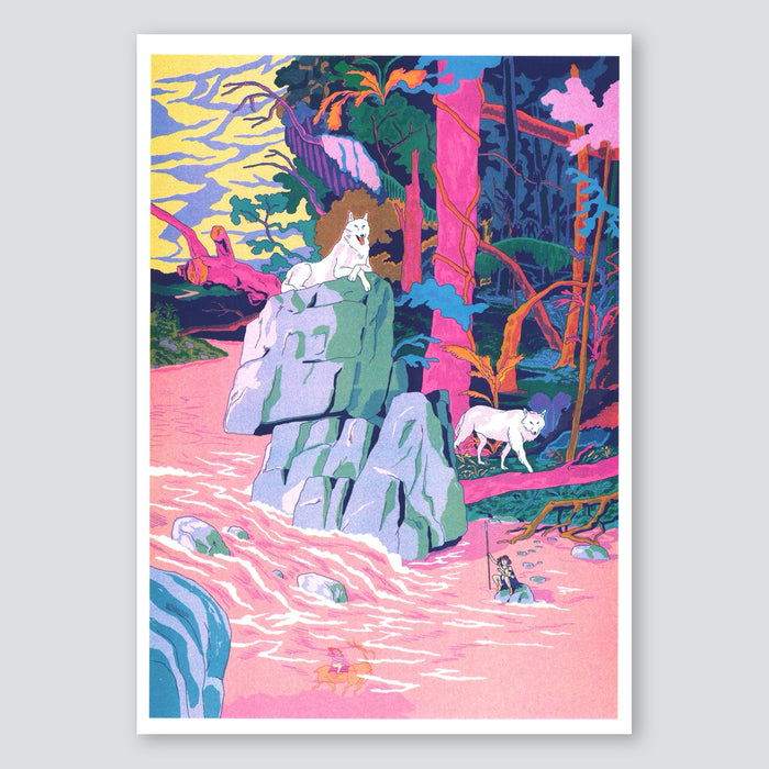 Princes Mononoke - Simon Roussin A3 Print - KIBLIND Atelier