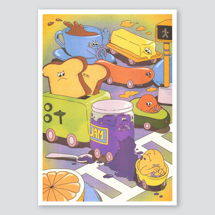 If There's A Traffic Jam... - Lauren Martin A3 Print - KIBLIND Atelier