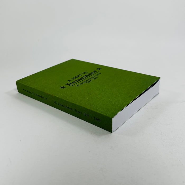 A Night to Remember - UK Soundsystem Flyers 1972-1994