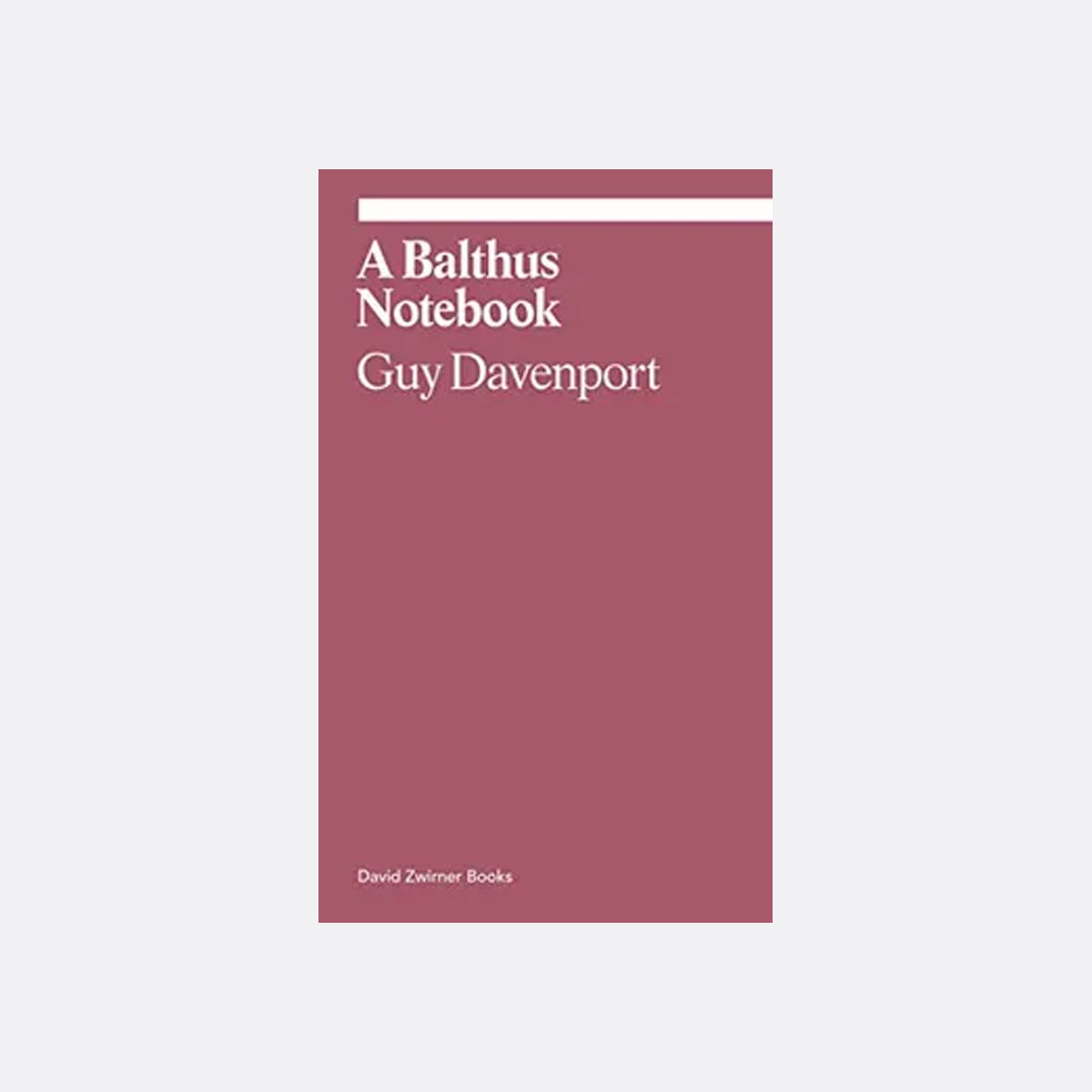 A Balthus Notebook (Ekphrasis Collection)