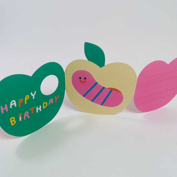 Apple Fold Out Card - Wrap Card
