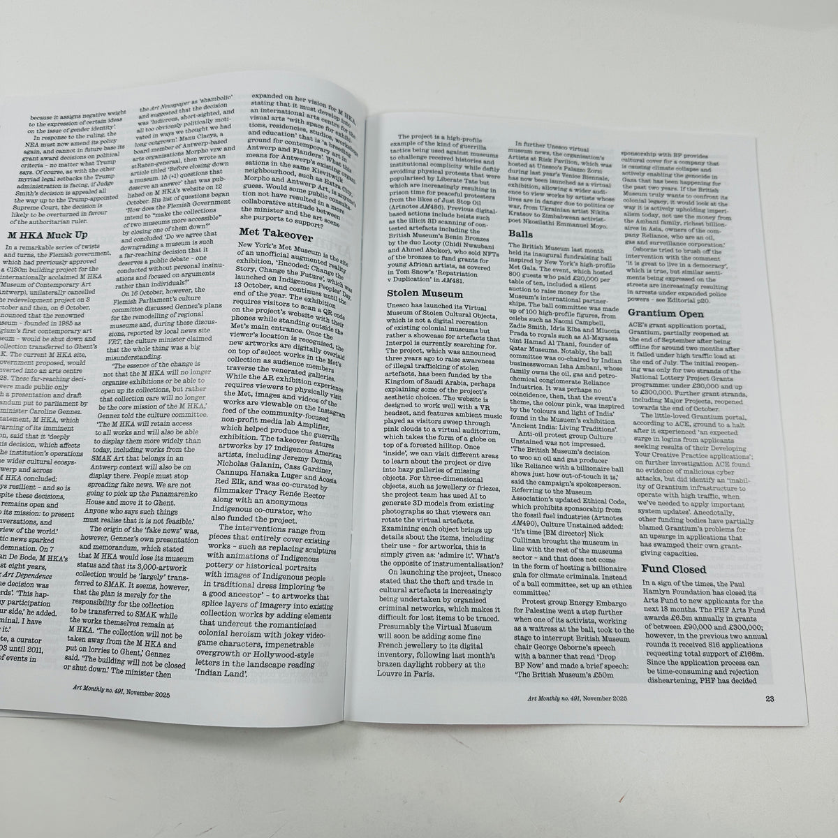 Art Monthly #491 - November 2025