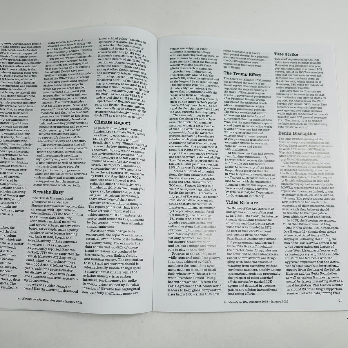 Art Monthly #492 December25/January26