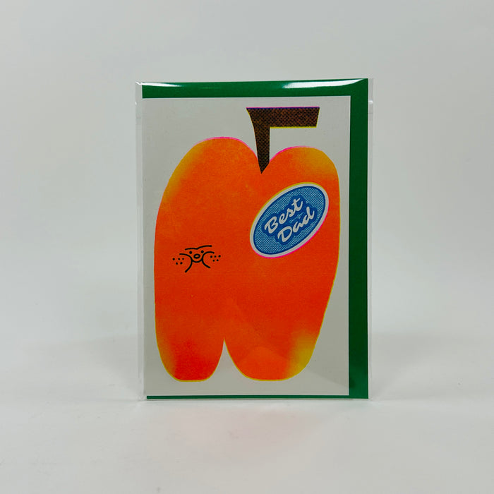 Best Dad Apple - Rebecca Buchanan Card
