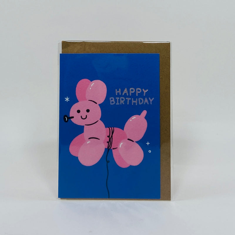 Birthday Balloon Dog - Rumble Cards