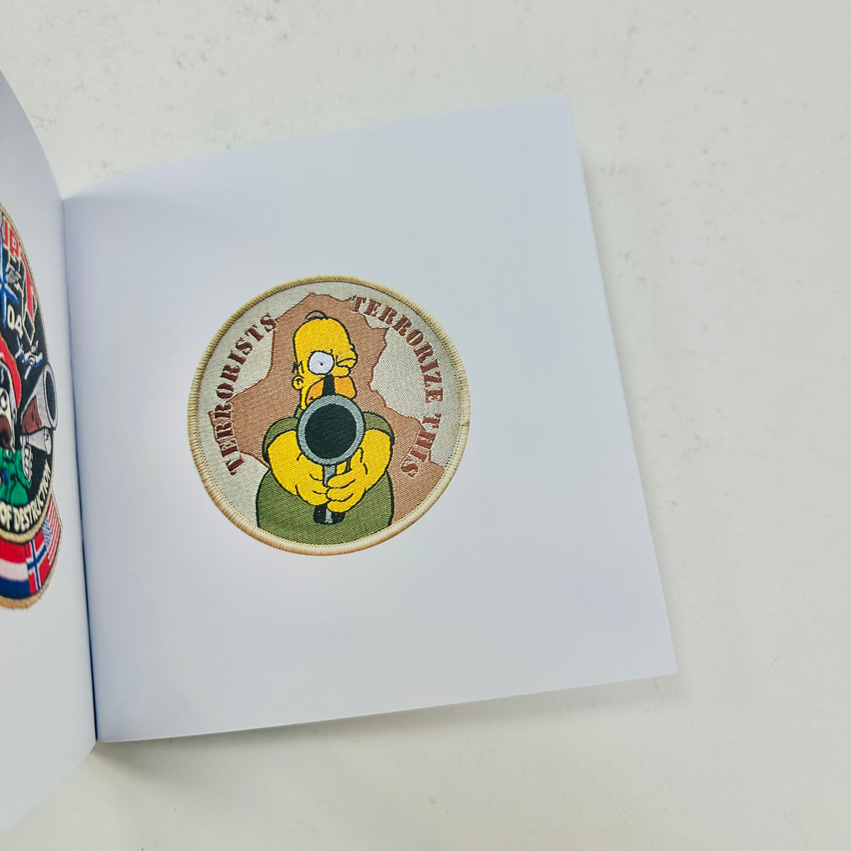Bootleg Simpsons Patches from the Military & Scouting