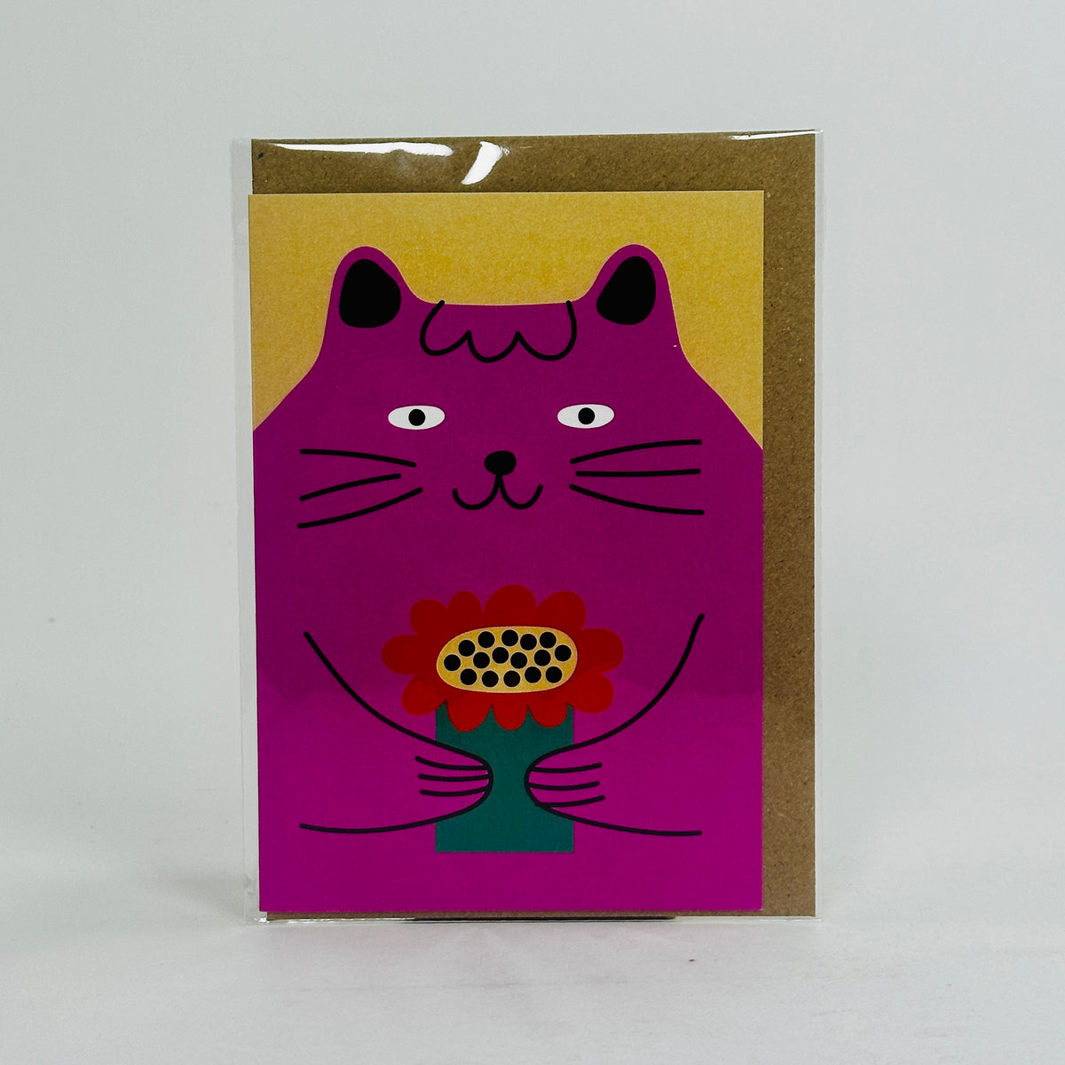 Bright Pink Cat - Seek Print