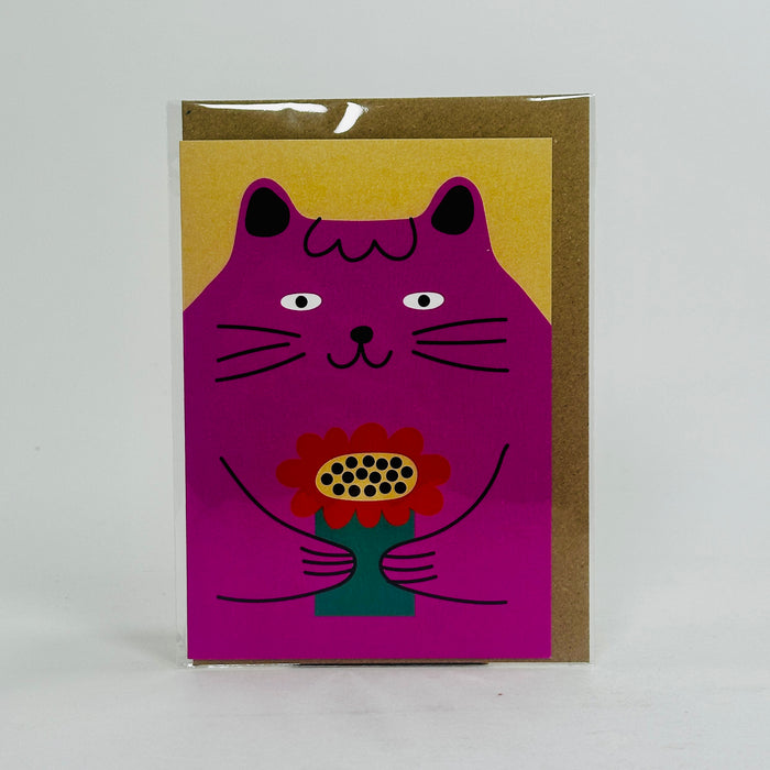 Bright Pink Cat - Seek Print