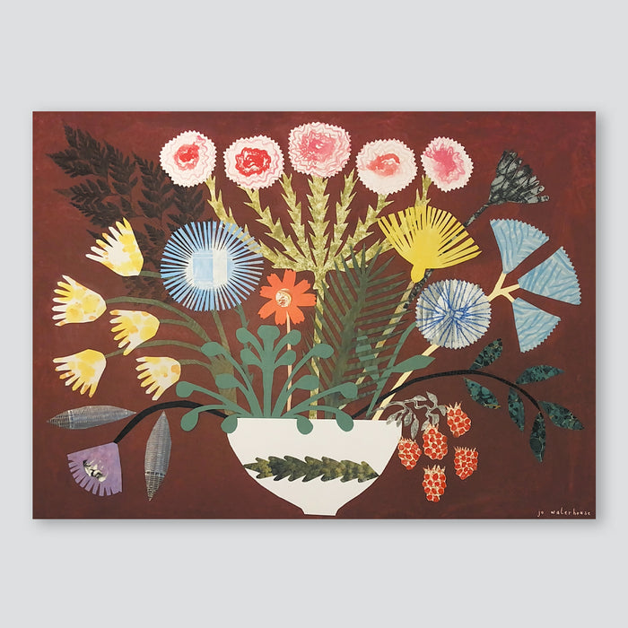 Burgundy Bouquet A3 Print - Hadley