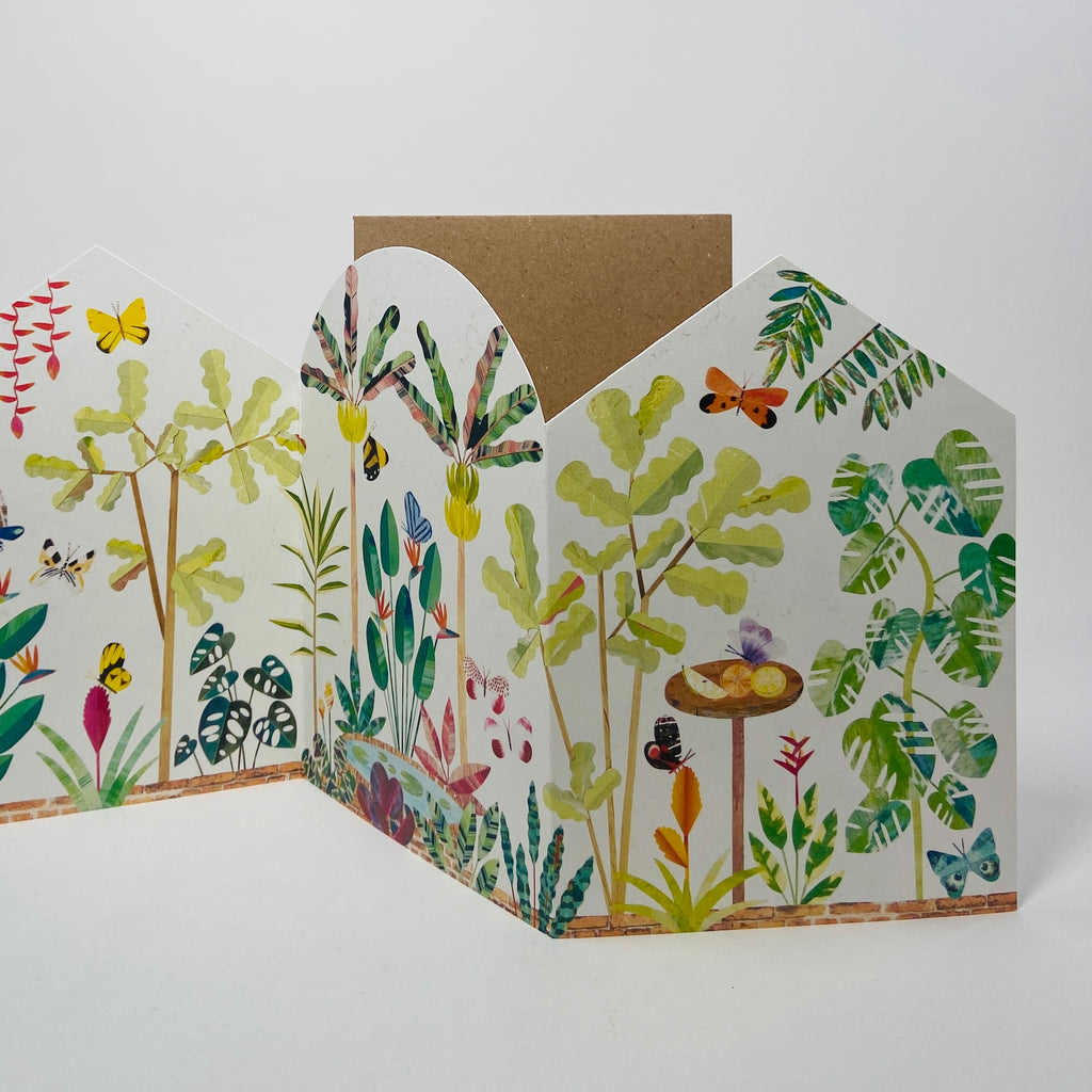 Butterfly House Concertina Card - Paperwhale Card
