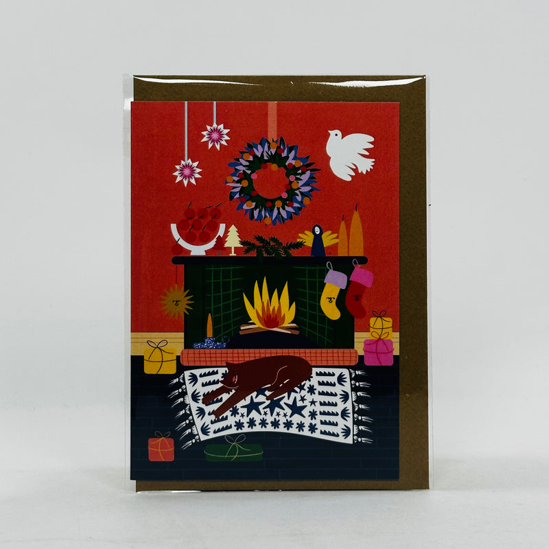 By The Fire - Lottie Hall Studio Card