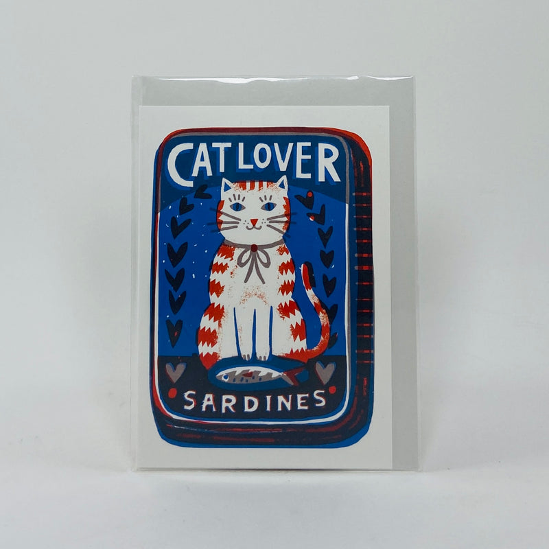 Cat Lover Sardines - The Printed Peanut Card
