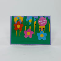 Cat in Grass Fold Out Card - Wrap Card