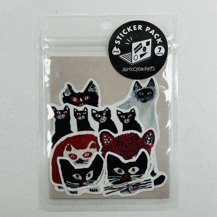 Cats by Sodeyama Kahoko - Greeting Life Sticker Pack