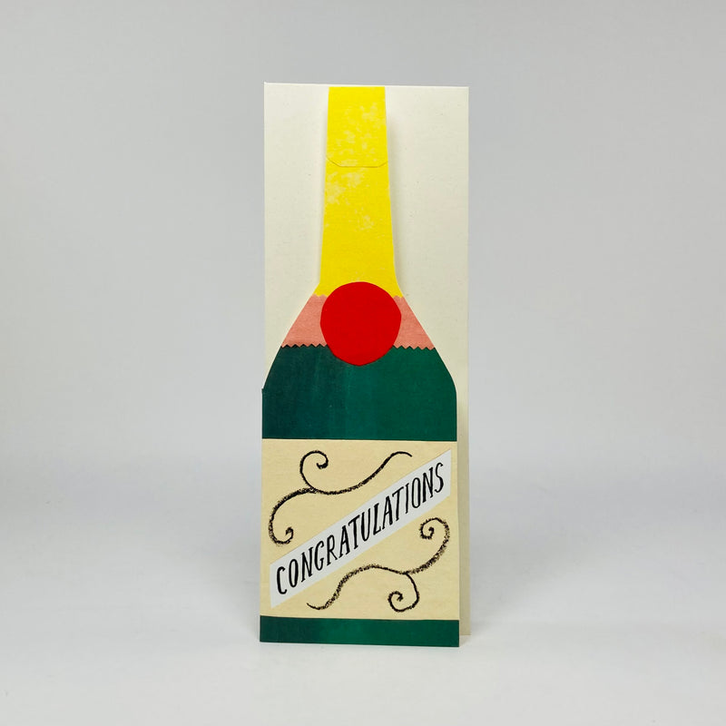 Champagne Bottle - Hadley Card