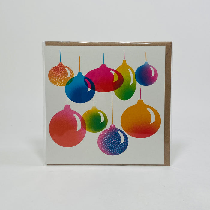 Christmas Baubles - Becky Mann Card