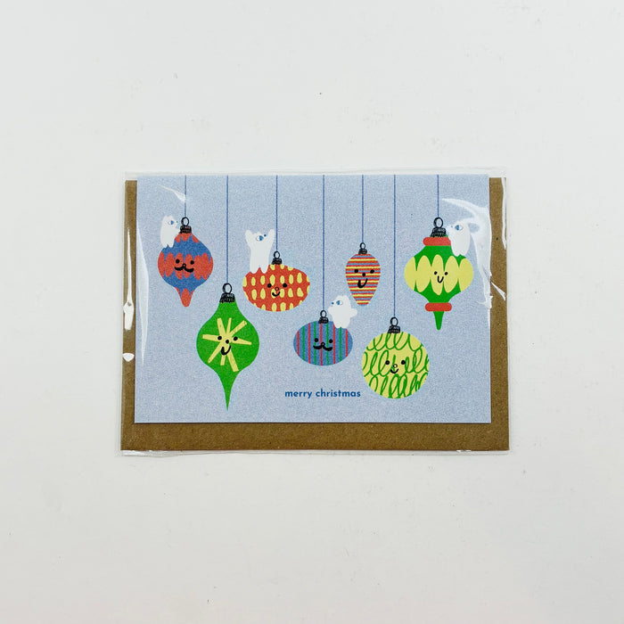 Christmas Baubles - Beth Mazuryk Christmas Card
