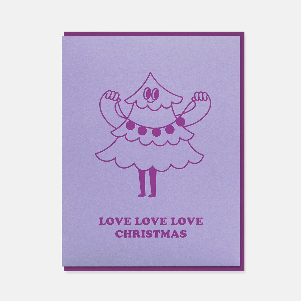 Christmas Tree Love - 1973 x Doodles Christmas Card