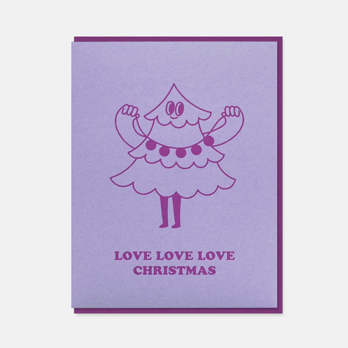 Christmas Tree Love - 1973 x Doodles Christmas Card
