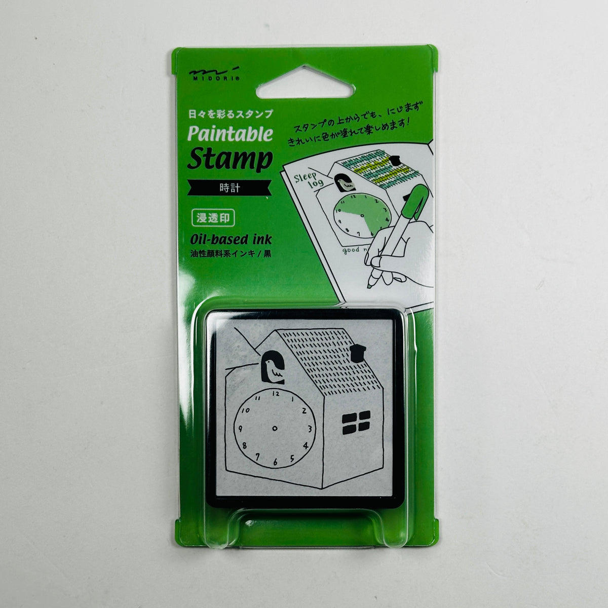 Clock - Midori Pre-inked Stamp